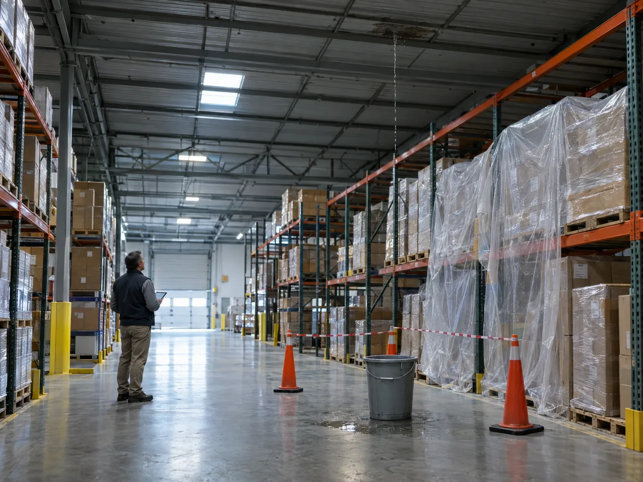 Illustrated commercial roof concern: Inventory & interiors